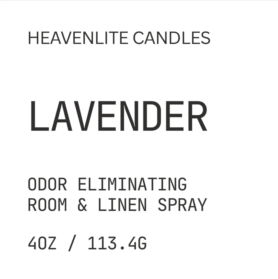 Lavender 4oz Room Spray
