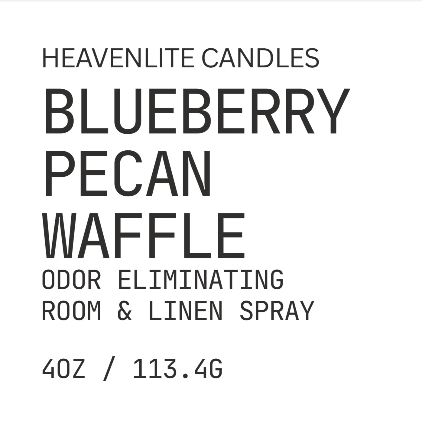 Blueberry Pecan Waffle 4oz Room Spray
