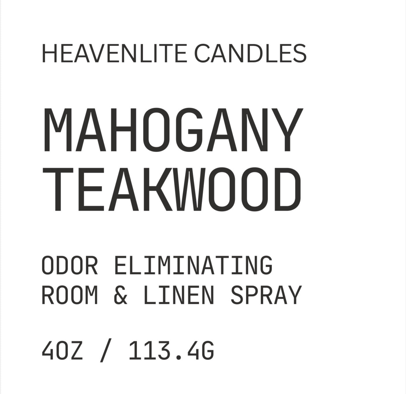 Mahogany Teakwood 4oz Room Spray