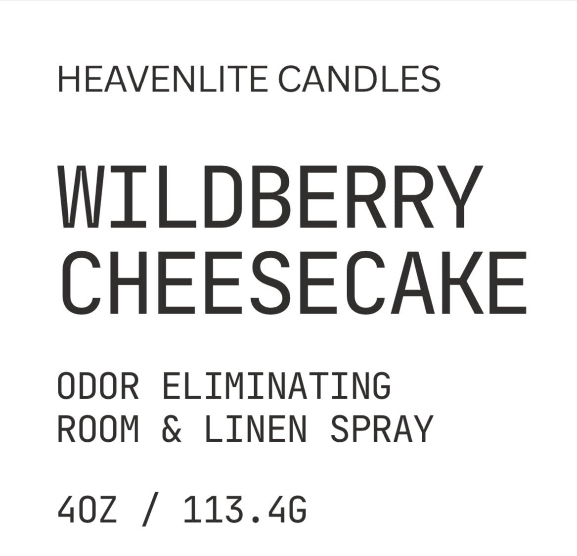 Wild Berry Cheesecake 4oz Room Spray