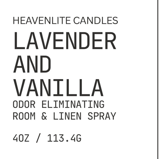 Lavender And Vanilla 4oz Room Spray