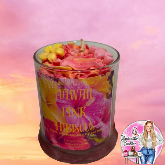 Hawaii Pink Hibiscus 12oz whipped candle