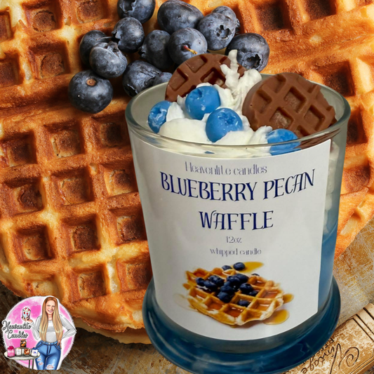 Blueberry Pecan Waffles 12oz whipped candle is