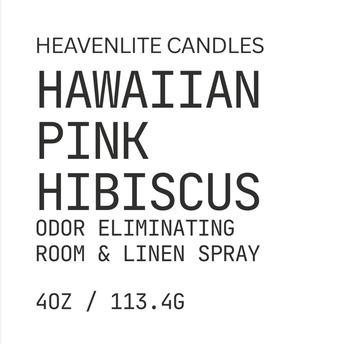Hawaii Pink Hibiscus 4oz Room Spray
