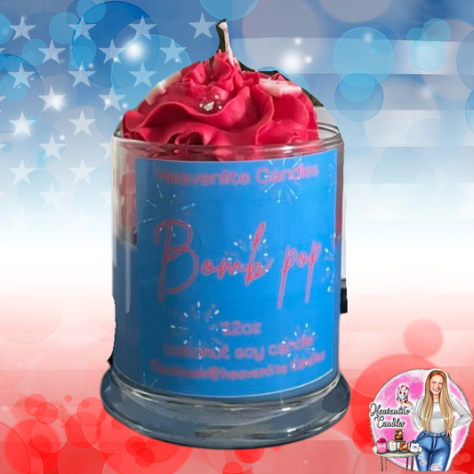 Bomb pop 12oz whipped candle